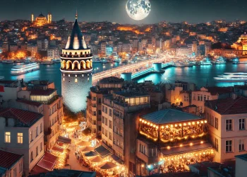 مکان های دیدنی استانبول در شب