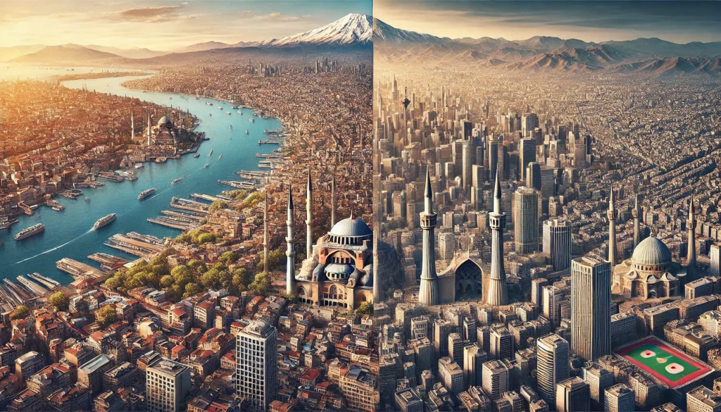 استانبول چند برابر تهران است