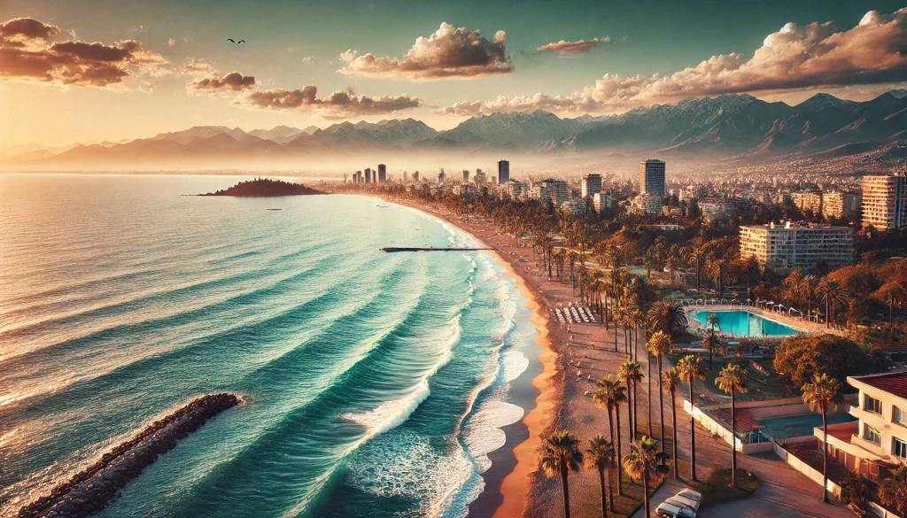 فاصله وان تا آنتالیا